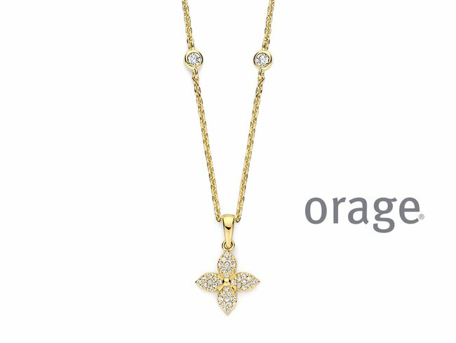 Orage | Collier | Plaqué Or | Oxyde de Zirconium | BA363 Orage | Collier | Plaqué Or | Oxyde de Zirconium | BA363
