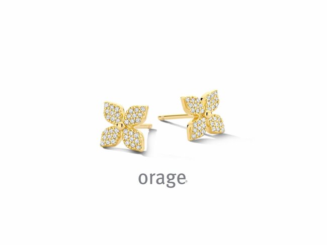 Orage | Boucles d'Oreilles | Plaqué Or | Oxyde de Zirconium | BA364 Orage | Boucles d'Oreilles | Plaqué Or | Oxyde de Zirconium | BA364