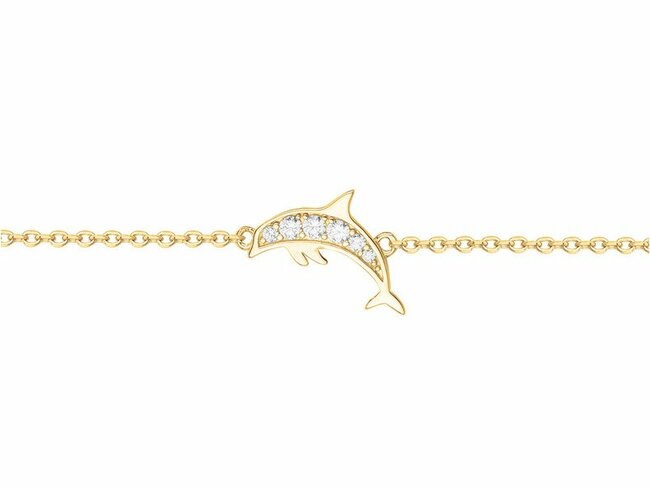 Loumya Silver | Bracerlet | Plaqué Or | Oxyde de Zirconium | Dauphin | 76300272 Loumya Silver | Bracerlet | Plaqué Or | Oxyde de Zirconium | Dauphin | 76300272