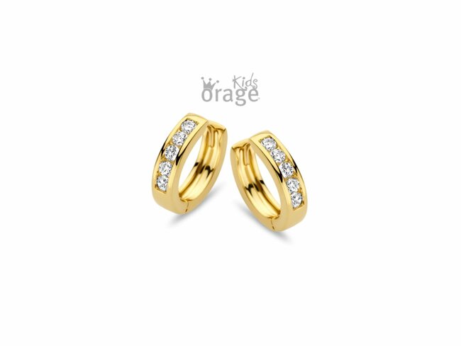 Orage Kids | Créoles | Plaqué Or | Oxyde de Zirconium | K2601 Orage Kids | Créoles | Plaqué Or | Oxyde de Zirconium | K2601