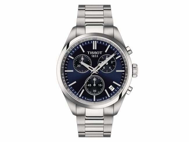 Tissot | Homme | Quartz | Chrono | PR100 | Cadran Bleu | ø40mm | T150.417.1.041.00 Tissot | Homme | Quartz | Chrono | PR100 | Cadran Bleu | ø40mm | T150.417.1.041.00