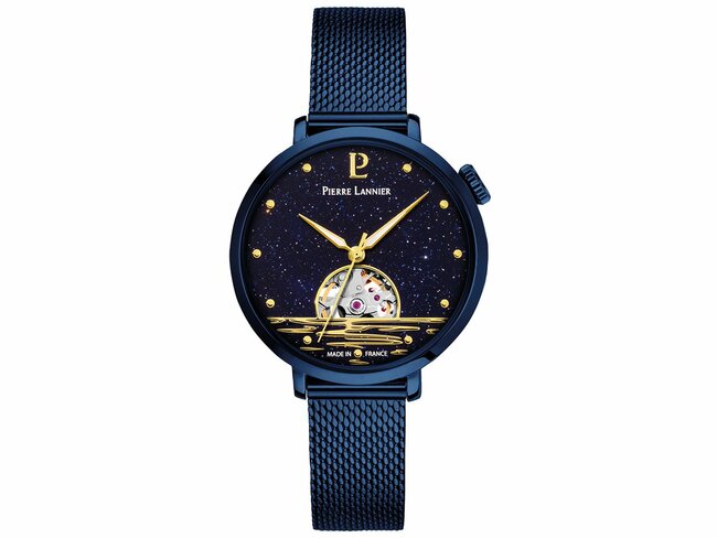 Pierre Lannier | Femme | Australe | Automatique | Milanais Bleu | ø35mm | 148H866 Pierre Lannier | Femme | Australe | Automatique | Milanais Bleu | ø35mm | 148H866