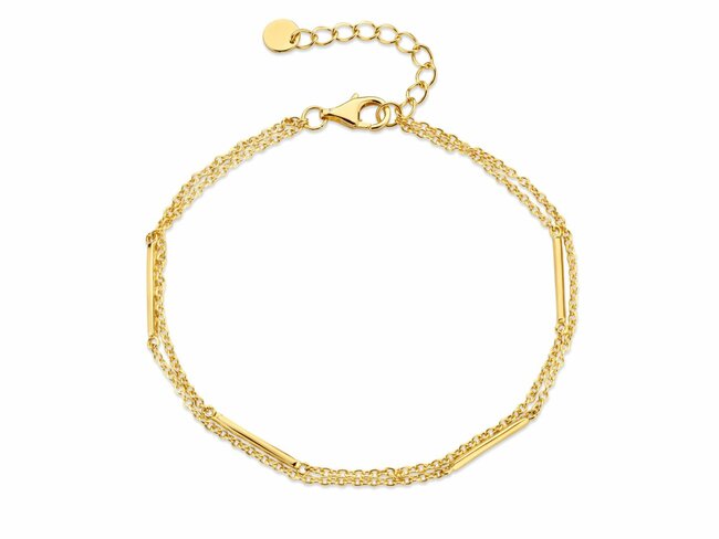N.Princess | Bracelet | Double | Plaqué Or | Barettes | N5J59 N.Princess | Bracelet | Double | Plaqué Or | Barettes | N5J59