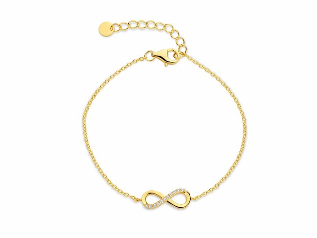 Naiomy Silver | Bracelet| Infini | Plaqué or | Oxyde de Zirconium | N5G59 Naiomy Silver | Bracelet| Infini | Plaqué or | Oxyde de Zirconium | N5G59