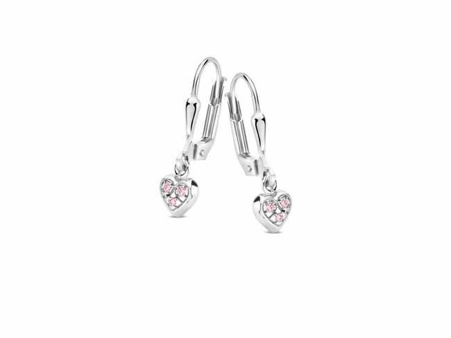 N.Princess | Boucles d'Oreilles | Argent | Coeur | Rose | PC064 N.Princess | Boucles d'Oreilles | Argent | Coeur | Rose | PC064