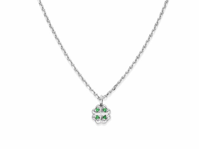 N.Princess | Collier | Argent | Oxyde de Zirconium | Trèfle | PI141 N.Princess | Collier | Argent | Oxyde de Zirconium | Trèfle | PI141