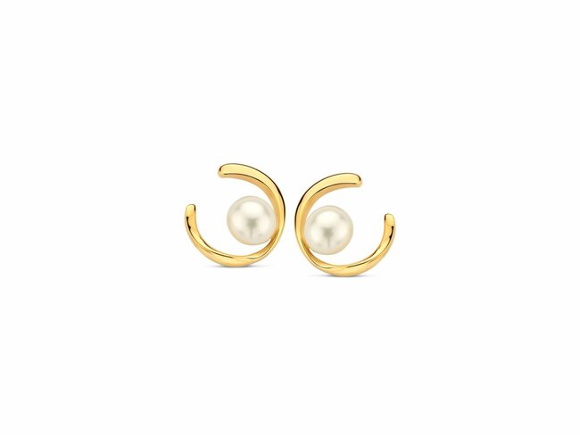Naiomy Silver | Boucles d'Oreilles | Plaqué Or | Perle | N5I62 Naiomy Silver | Boucles d'Oreilles | Plaqué Or | Perle | N5I62