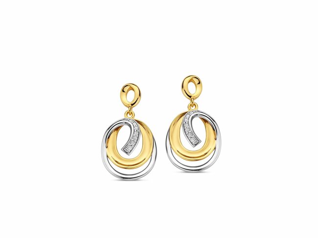 Naiomy Silver | Boucles d'Oreilles | Bicolore | Oxyde de Zirconium | N5F67 Naiomy Silver | Boucles d'Oreilles | Bicolore | Oxyde de Zirconium | N5F67