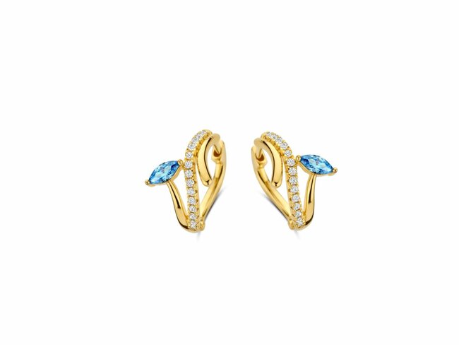 Naiomy Silver | Boucles d'Oreilles | Plaqué Or | Oxyde de Zirconium | N5F65 Naiomy Silver | Boucles d'Oreilles | Plaqué Or | Oxyde de Zirconium | N5F65