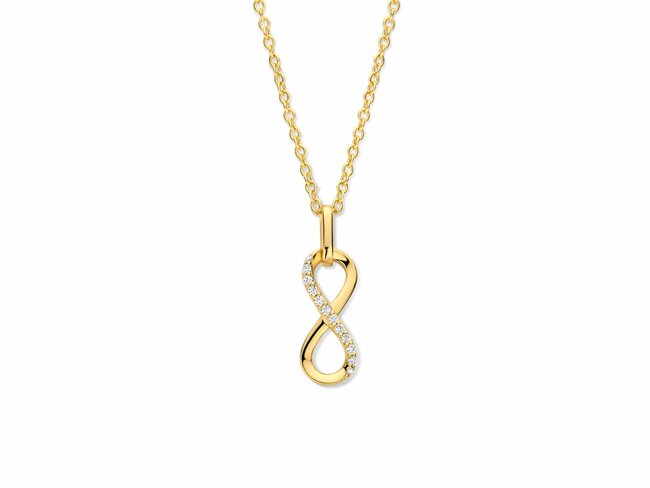 Naiomy Silver | Collier | Plaqué Or | Oxyde de Zirconium | Infini | N5G58 Naiomy Silver | Collier | Plaqué Or | Oxyde de Zirconium | Infini | N5G58