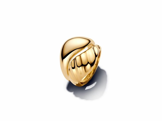 Pandora | Bagues | Empilables Ondulées | Dorées | 163832C00 Pandora | Bagues | Empilables Ondulées | Dorées | 163832C00