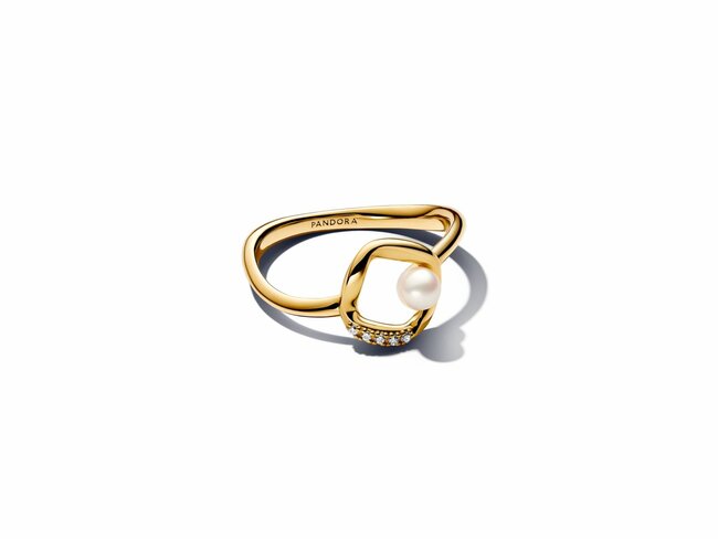 Pandora | Bague | Cercle pavé organique | Perle de Culture d'Eau Douce | 163831C01 Pandora | Bague | Cercle pavé organique | Perle de Culture d'Eau Douce | 163831C01