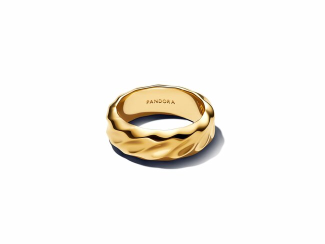 Pandora | Bague | Large Côtelée | Dorée | 163886C00 Pandora | Bague | Large Côtelée | Dorée | 163886C00