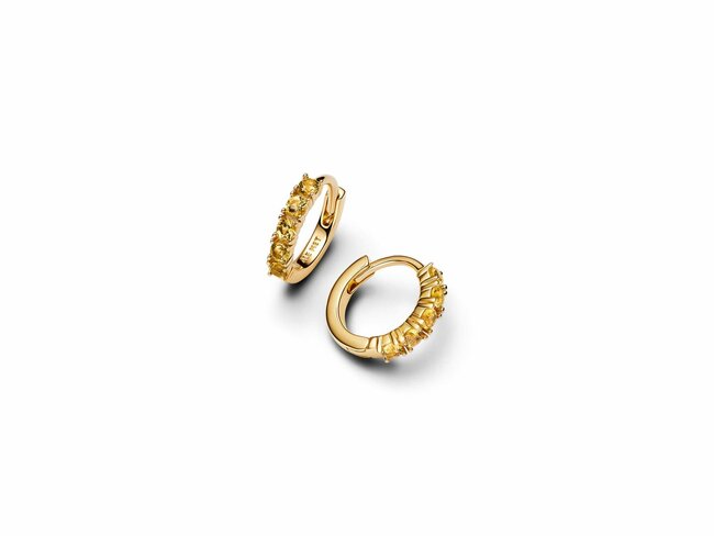 Pandora | Boucles d'Oreilles | Créoles | Huggies Jaune | 263849C01 Pandora | Boucles d'Oreilles | Créoles | Huggies Jaune | 263849C01