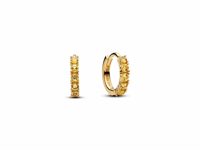 Pandora | Boucles d'Oreilles | Créoles | Huggies Jaune | 263849C01 Pandora | Boucles d'Oreilles | Créoles | Huggies Jaune | 263849C01
