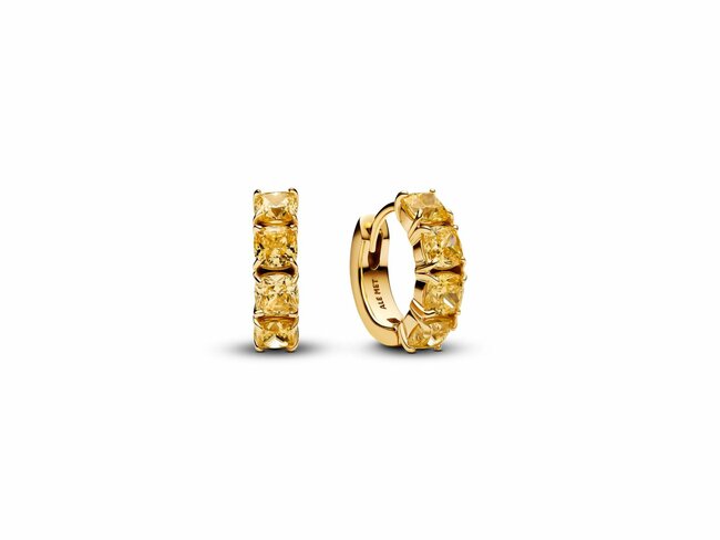 Pandora | Boucles d'Oreilles | Créoles | Jaunes | Dorées | 263851C02 Pandora | Boucles d'Oreilles | Créoles | Jaunes | Dorées | 263851C02