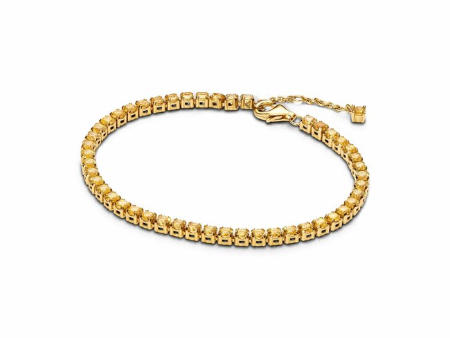 Pandora | Bracelet | Tennis Jaune Scintillant | Doré | 561469C03 Pandora | Bracelet | Tennis Jaune Scintillant | Doré | 561469C03