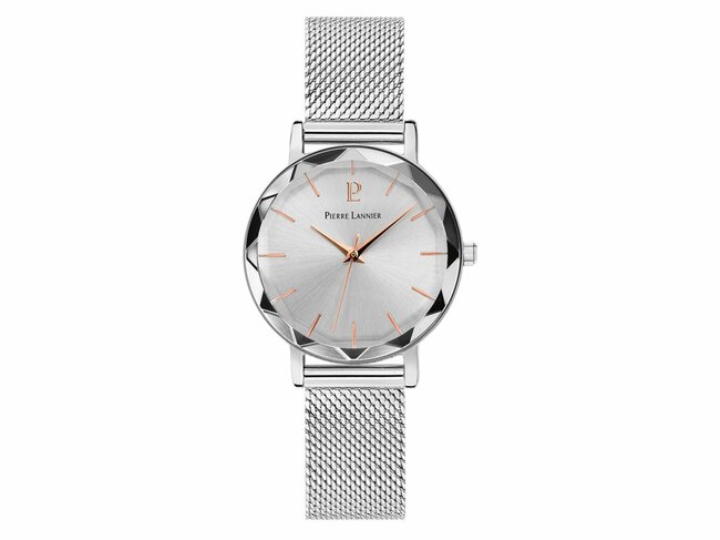 Pierre Lannier | Femme | Quartz | Milanais Agenté | ø30mm | 009M628 Pierre Lannier | Femme | Quartz | Milanais Agenté | ø30mm | 009M628