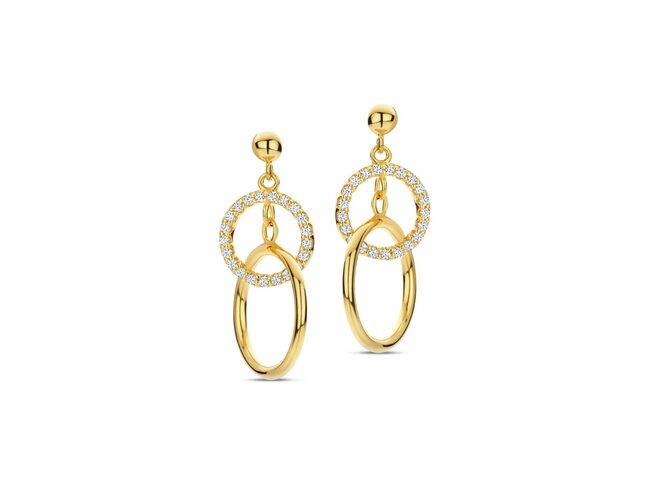 Naiomy Silver | Boucles d'Oreilles | Plaqué Or | Oxyde de Zirconium | N5J57 Naiomy Silver | Boucles d'Oreilles | Plaqué Or | Oxyde de Zirconium | N5J57