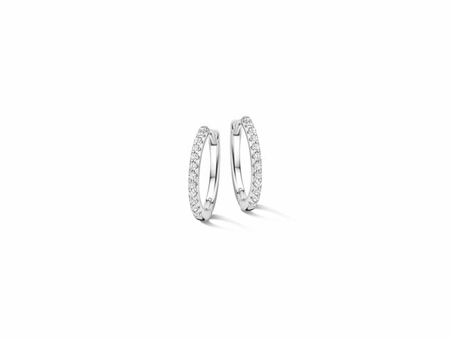 Naiomy Silver | Boucles d'Oreilles | Créoles | Argent | Oxyde de Zirconium | ø15mm | N5E69 Naiomy Silver | Boucles d'Oreilles | Créoles | Argent | Oxyde de Zirconium | ø15mm | N5E69