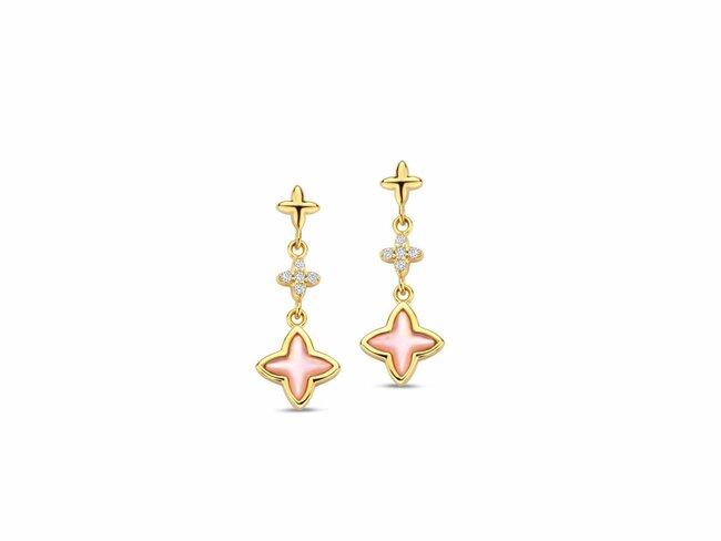Naiomy Silver | Boucles d'Oreilles | Plaqué or | Oxyde de Zirconium | Etoiles | N5G54 Naiomy Silver | Boucles d'Oreilles | Plaqué or | Oxyde de Zirconium | Etoiles | N5G54