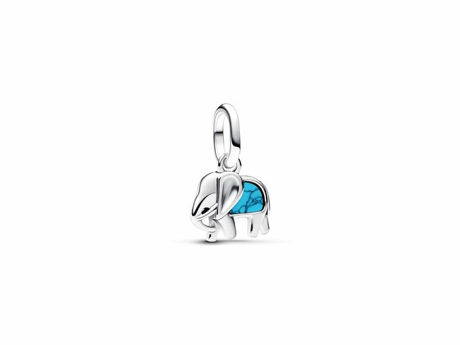 Pandora | charm | Mini Dangle | Eléphant Turquoise | 793858C01 Pandora | charm | Mini Dangle | Eléphant Turquoise | 793858C01
