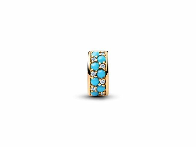Pandora | Charm | Clip | Bleu Aqua | 763902C01 Pandora | Charm | Clip | Bleu Aqua | 763902C01