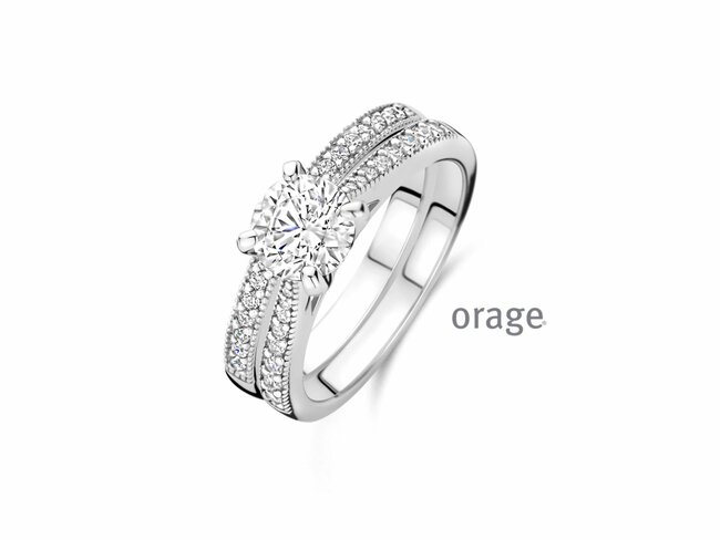 Orage | Bague | Double | Argent | Oxyde de Zirconium | BA221