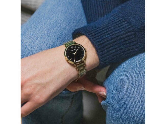 Pierre Lannier | Femme | Quartz | Acier Doré | ø30mm | 081K562 Pierre Lannier | Femme | Quartz | Acier Doré | ø30mm | 081K562