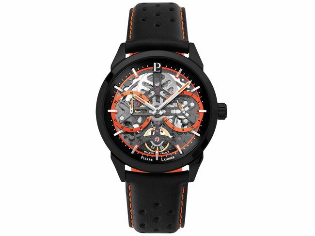 Pierre Lannier | Homme | Automatique | Cuir Noir | ø43mm | 347A433 Pierre Lannier | Homme | Automatique | Cuir Noir | ø43mm | 347A433