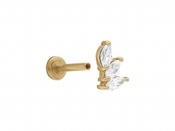 Loumya Steel | Piercing | Acier 316L | Doré | Oxyde de Zirconium | Tige 1.2x8mm | 155909JW Loumya Steel | Piercing | Acier 316L | Doré | Oxyde de Zirconium | Tige 1.2x8mm | 155909JW