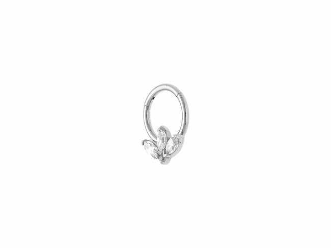 Loumya Steel | Piercing | Acier 316L | Oxyde de Zirconium | Tige 1.2x8mm |155932W