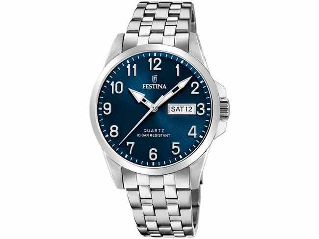 Festina | Homme | Quartz | Acier Inoxydable | Bleu | ø41mm | F20357/C