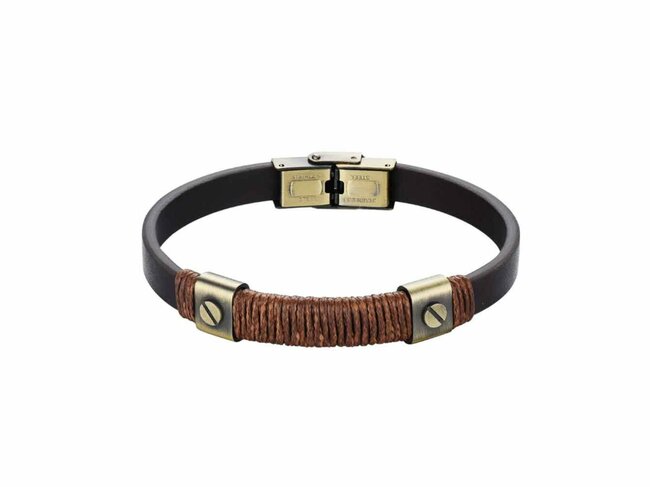 Mr. Jewel | Bracelet | Homme | Acier | Cuir | 9121725