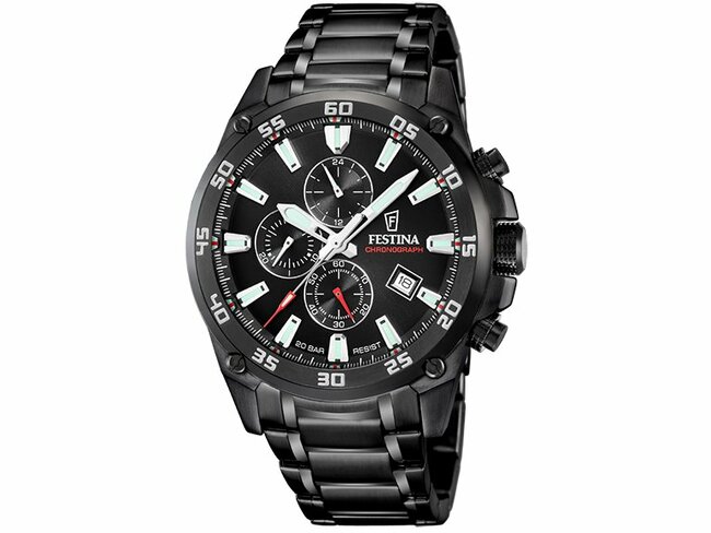 Festina | Homme | Quartz | Chrono | Acier PVD Noir | ø47mm | F20735/3 Festina | Homme | Quartz | Chrono | Acier PVD Noir | ø47mm | F20735/3