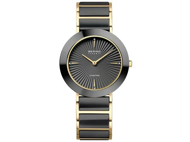 Bering | Femme | Quartz | Céramique | Doré | Noir | Diamants | ø34mm | 11435-732 Bering | Femme | Quartz | Céramique | Doré | Noir | Diamants | ø34mm | 11435-732