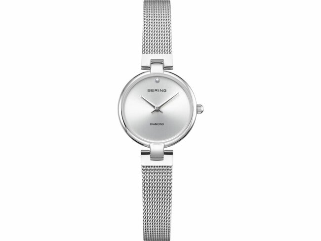 Bering | Femme | Quartz | Classic | Milanais Argenté | Diamant | ø24mm | 17724-000 Bering | Femme | Quartz | Classic | Milanais Argenté | Diamant | ø24mm | 17724-000