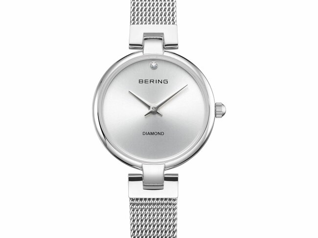 Bering | Femme | Quartz | Classic | Milanais Argenté | Diamant | ø24mm | 17724-000 Bering | Femme | Quartz | Classic | Milanais Argenté | Diamant | ø24mm | 17724-000