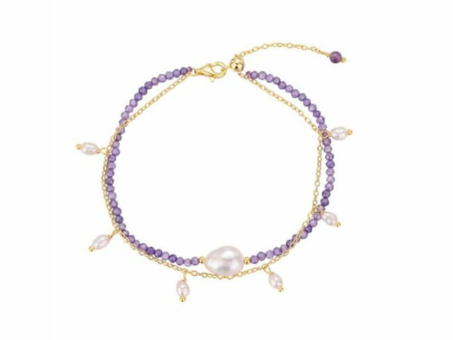 Lavida Pierres Nat | Bracelet | Plaqué Or | Pierres Naturelles | 9118524