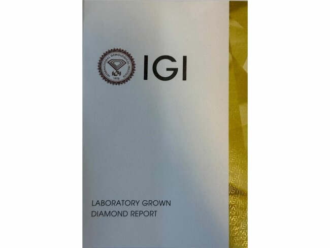 Diamants de Laboratoire | Bague | Or Blanc | Diamants de Synthèse 0.53ct | 0.27ct | IGI | LAB31