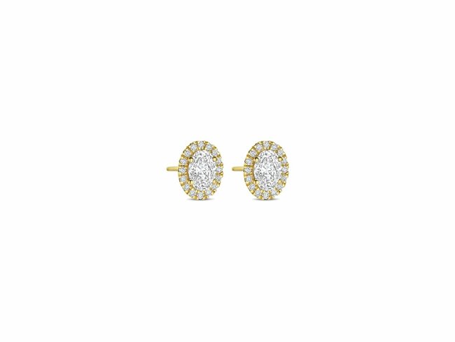 Diamants de Laboratoire | Boucles d'Oreilles | Or Jaune | Diamants de Synthèse 1.09ct | 0.18ct | IGI Diamants de Laboratoire | Boucles d'Oreilles | Or Jaune | Diamants de Synthèse 1.09ct | 0.18ct | IGI