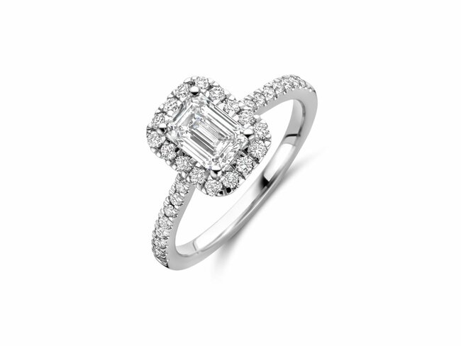 Diamants de Laboratoire | Bague | Or Blanc | Diamants de Synthèse 1.04ct | 0.45ct | IGI | LAB54