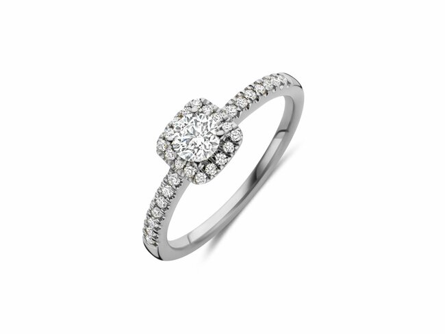 Diamants de Laboratoire | Bague | Or Blanc | Diamants de Synthèse 0.49ct | LAB57