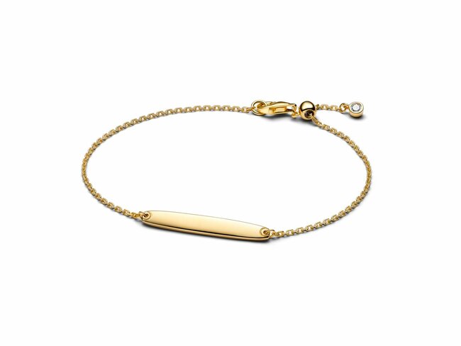 Pandora | Bracelet | Identité | Plaqué Or | Personnalisable | 564010C01