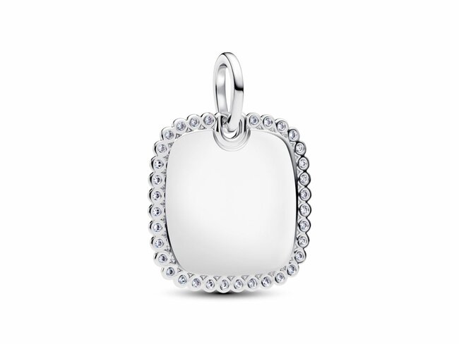 Pandora | Médaillon | Carré | Argent | Personnalisable | 394009C01 Pandora | Médaillon | Carré | Argent | Personnalisable | 394009C01
