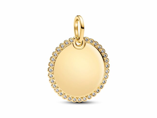 Pandora | Médaillon | Rond | Doré | Personnalisable | ø21.4mm | 364007C01 Pandora | Médaillon | Rond | Doré | Personnalisable | ø21.4mm | 364007C01