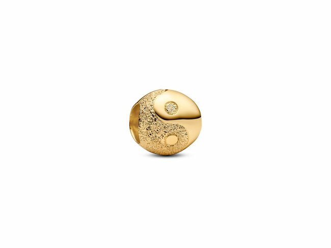 Pandora | Mini Charm | Yin et Yang Texturé | Doré | 764045C00