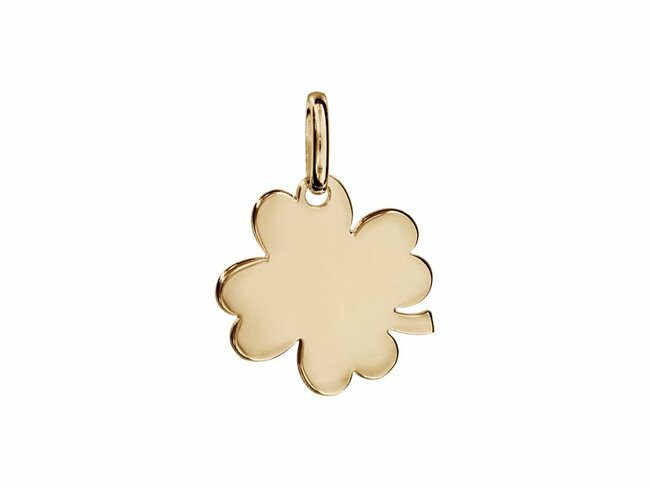 Loumya Silver | Pendentif | Plaqué Or | Trèfle | Personnalisable | 16x16mm | 95730