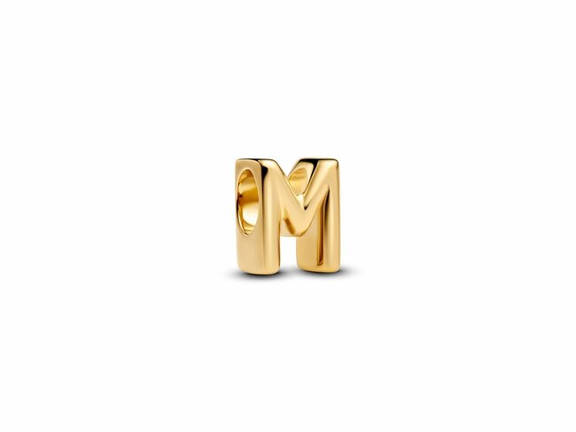 Pandora | Mini Charm | Alphabet | Doré | Lettre M | 763959C00