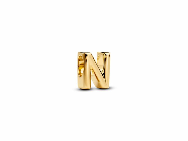 Pandora | Mini Charm | Alphabet | Doré | Lettre N | 763960C00